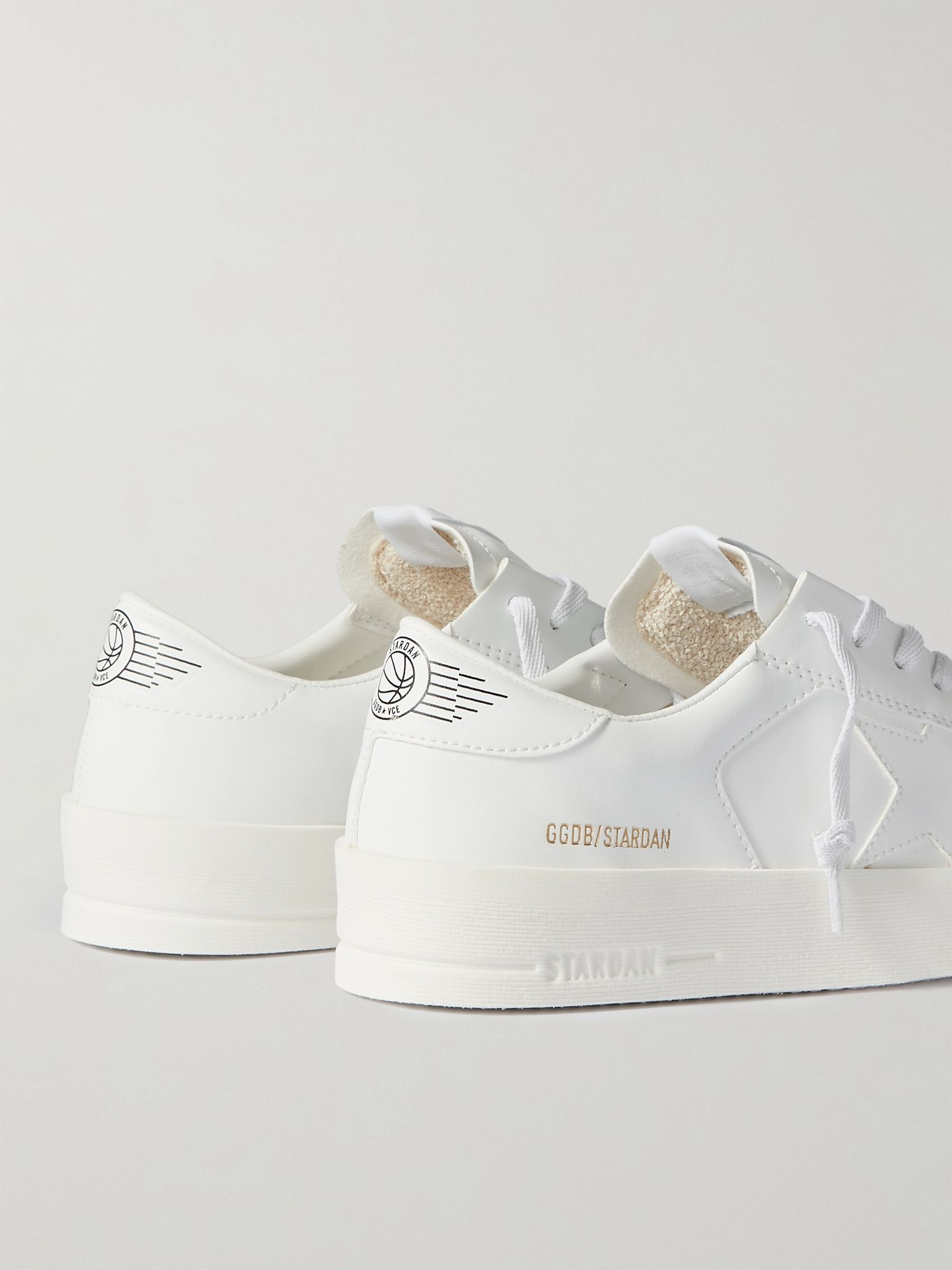 Stardan Faux Leather Sneakers White - 5