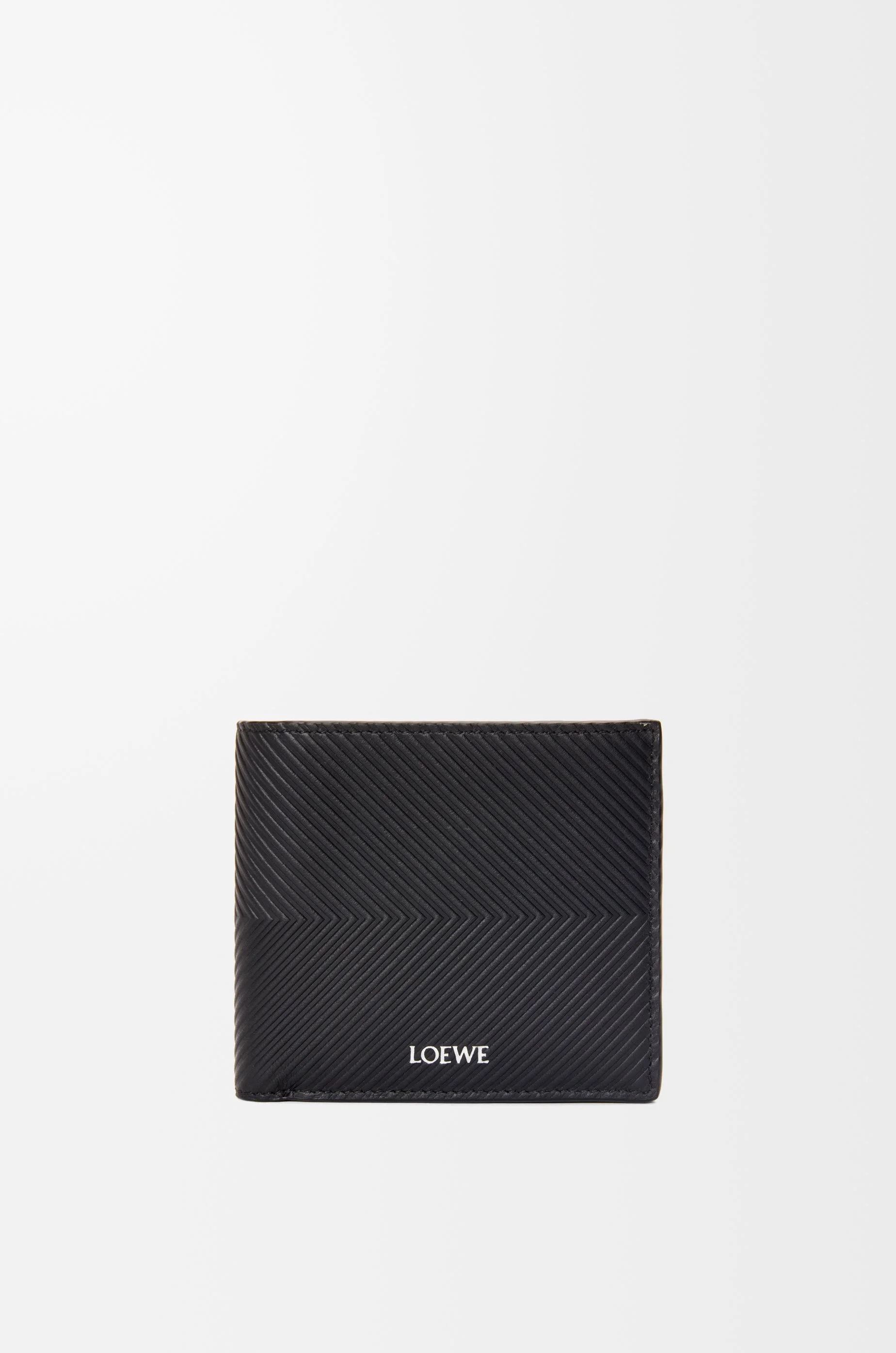 Bifold wallet in textured classic calfskin - 1