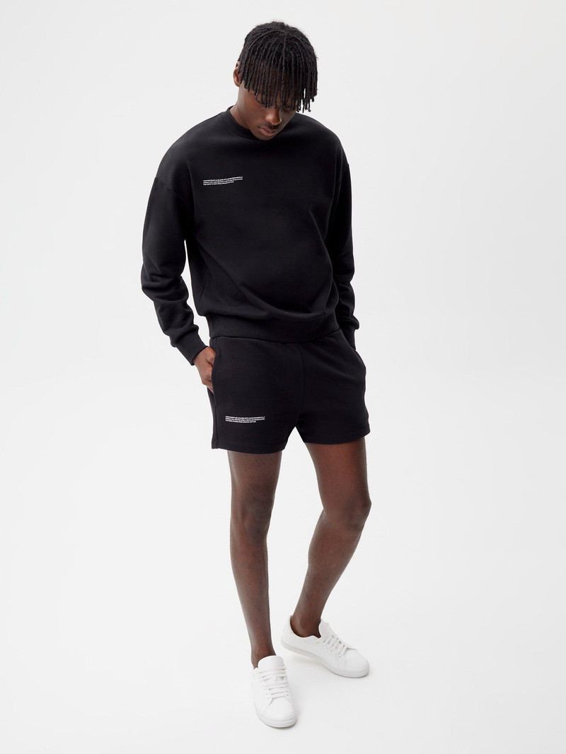PANGAIA Mens 365 Midweight Shorts - Black outlook
