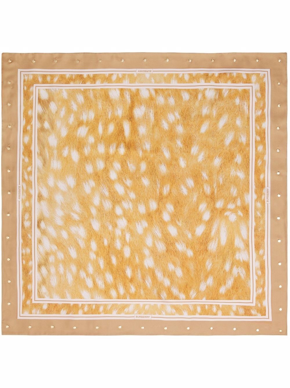 deer print square scarf - 1