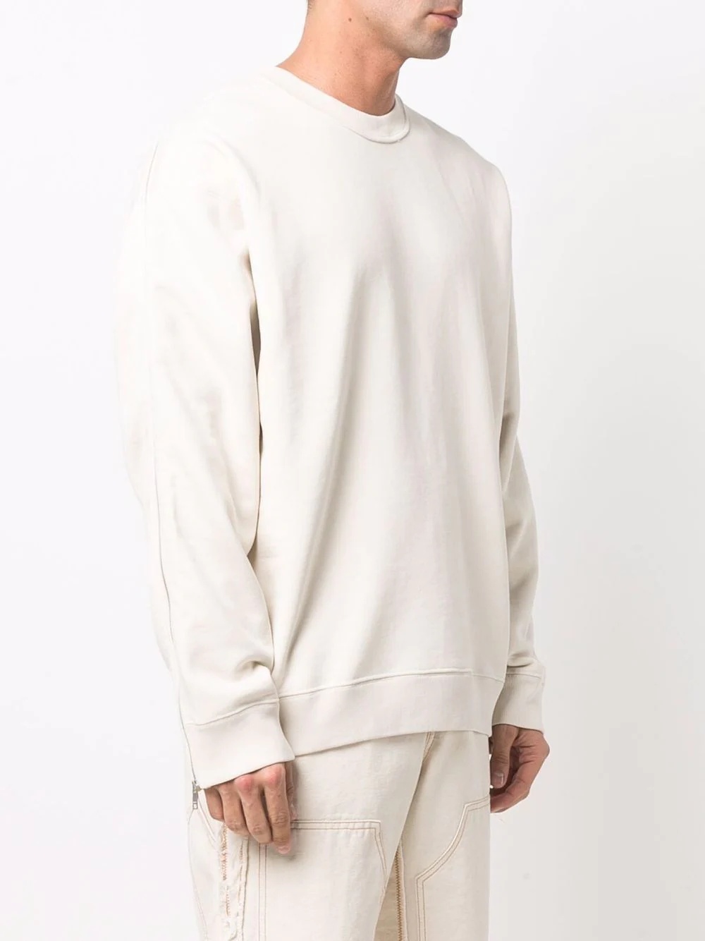 logo-print sleeve sweatshirt - 3