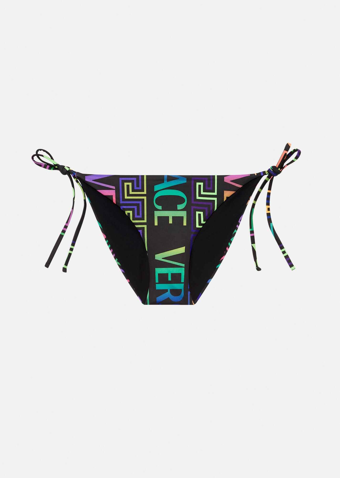 Greca Neon Print Bikini Bottom - 1