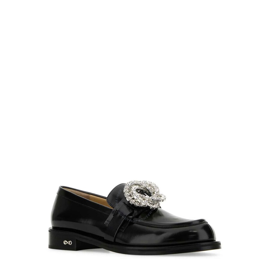 Mach & Mach Galaxy Embellished Leather Loafers - 2