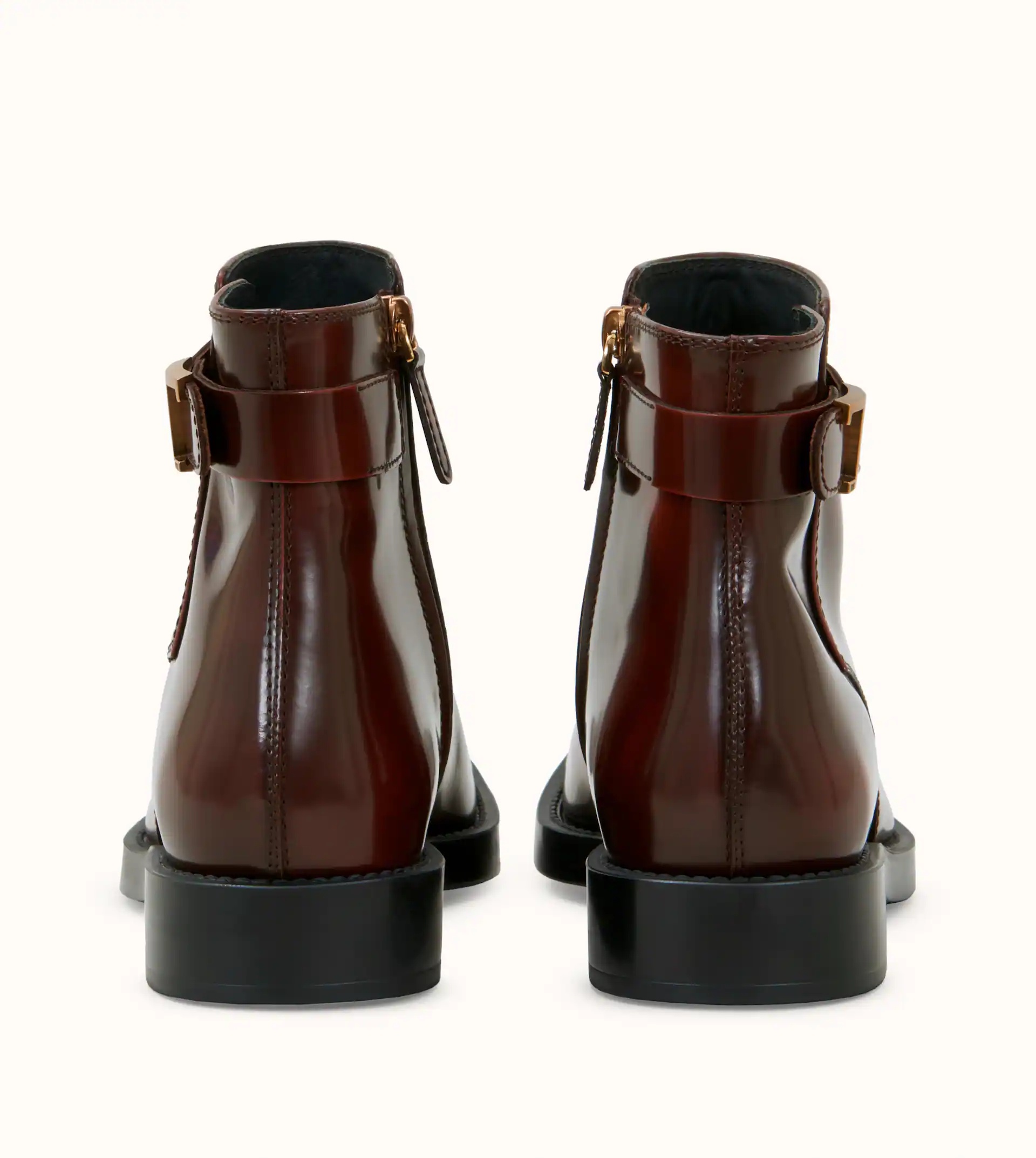 TIMELESS ANKLE BOOTS IN LEATHER - BROWN - 3