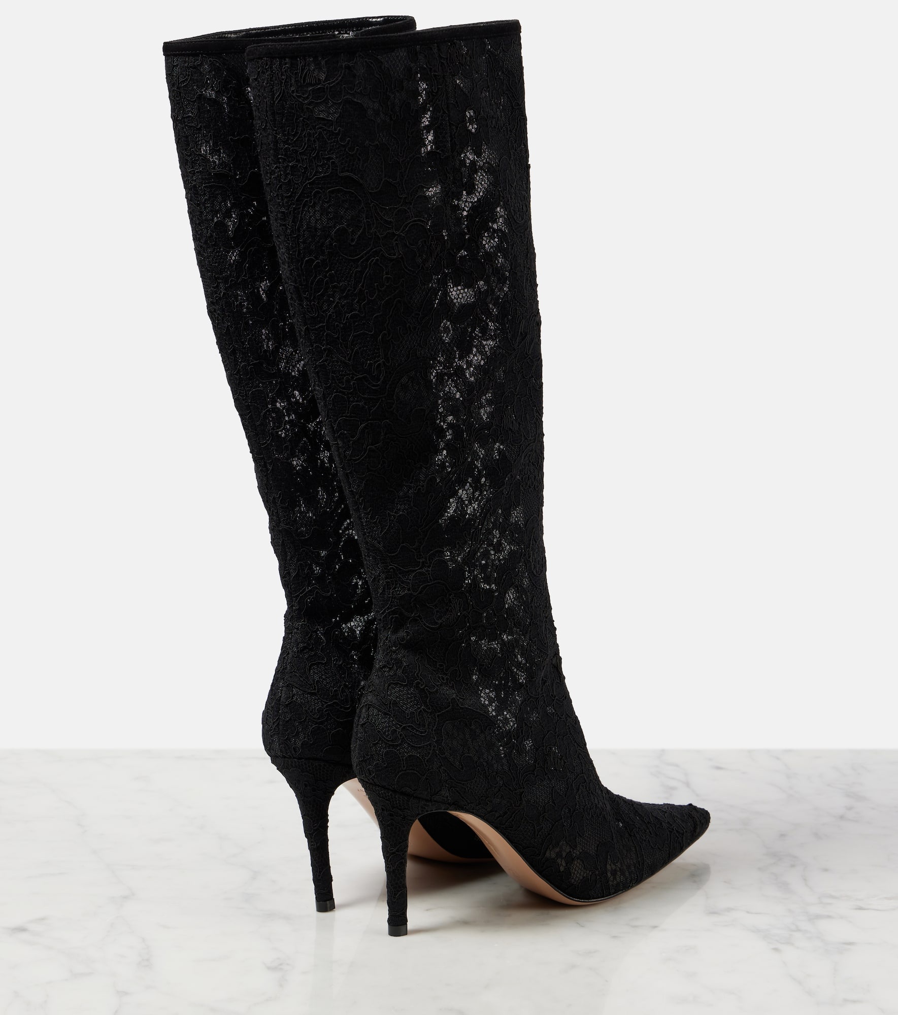 Claudia 85 lace knee-high boots - 2