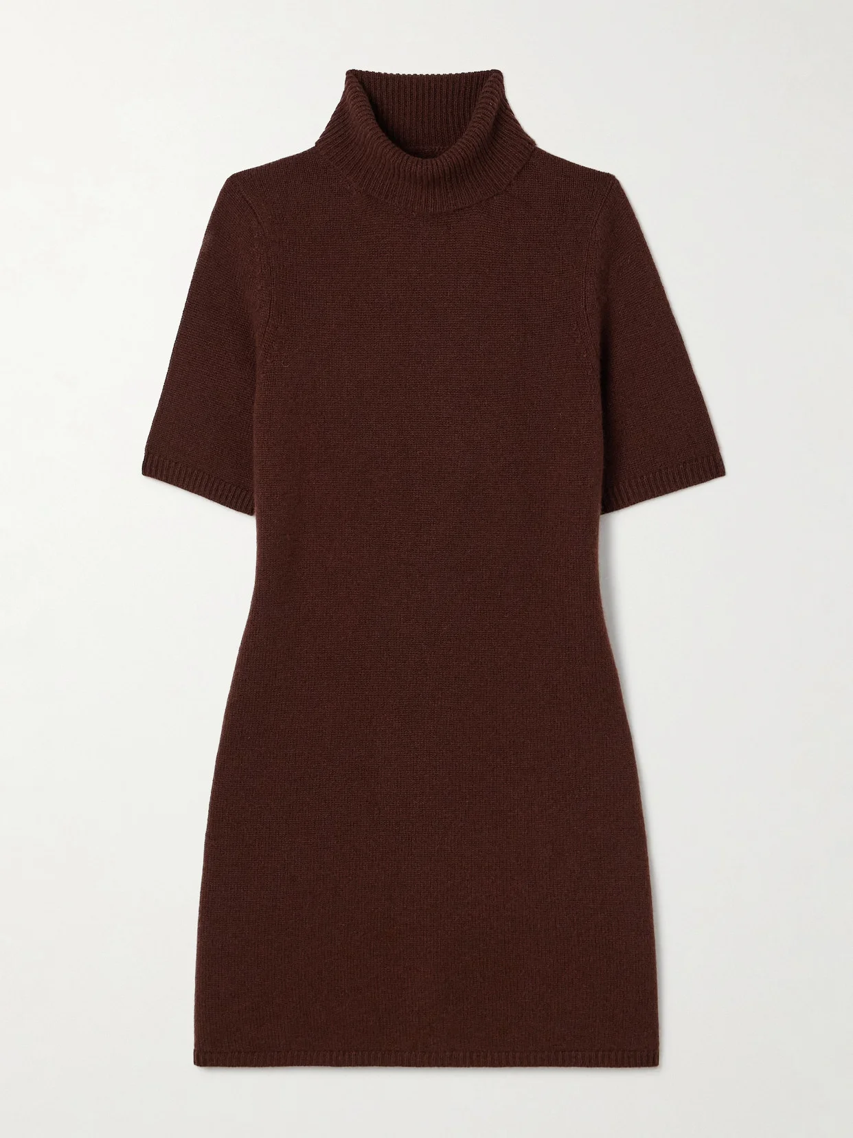 Agathe Cashmere Turtleneck Mini Dress - 1