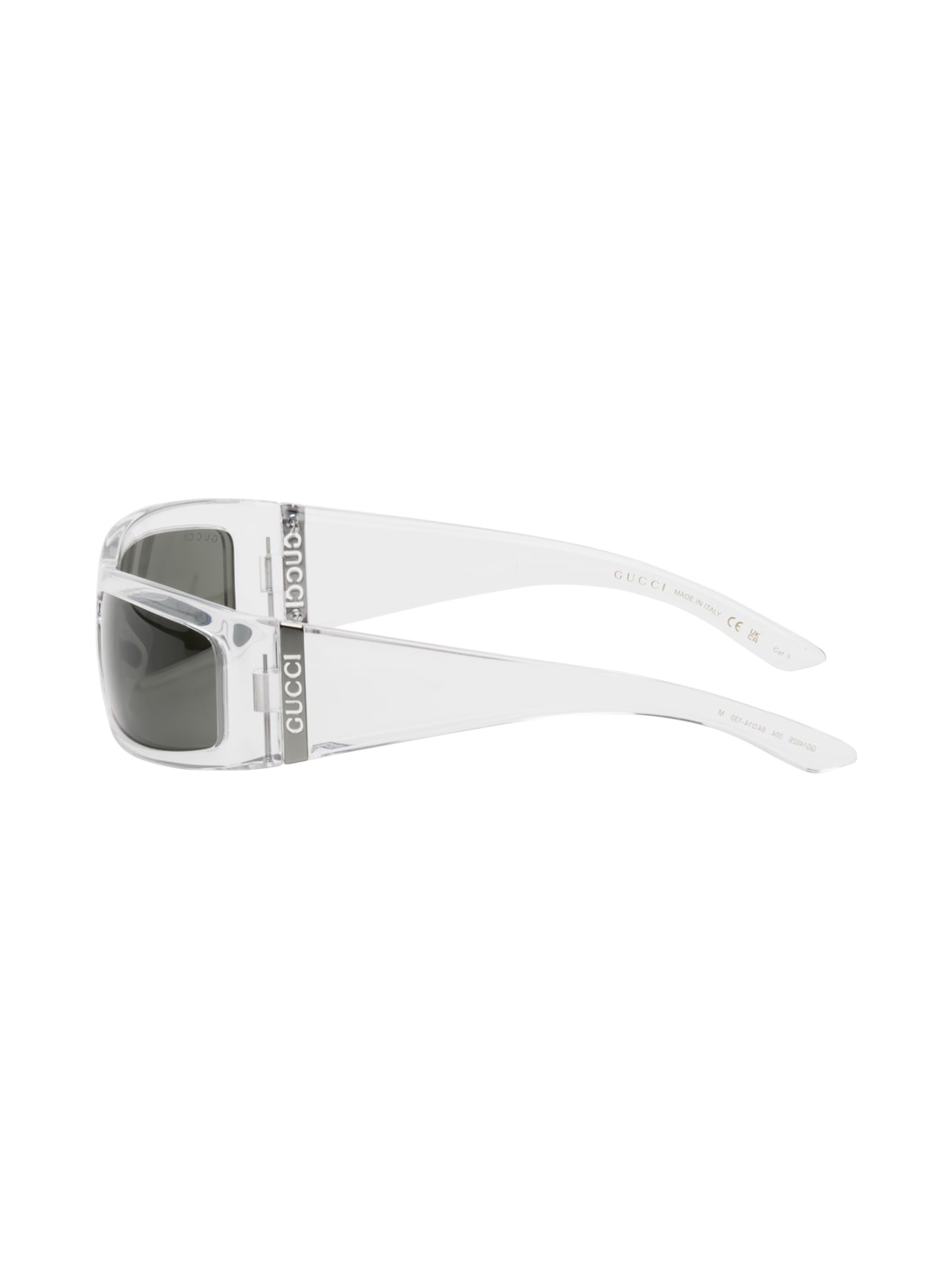 Transparent Rectangular Sunglasses - 3