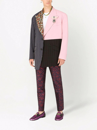 Dolce & Gabbana patterned jacquard tailored trousers outlook