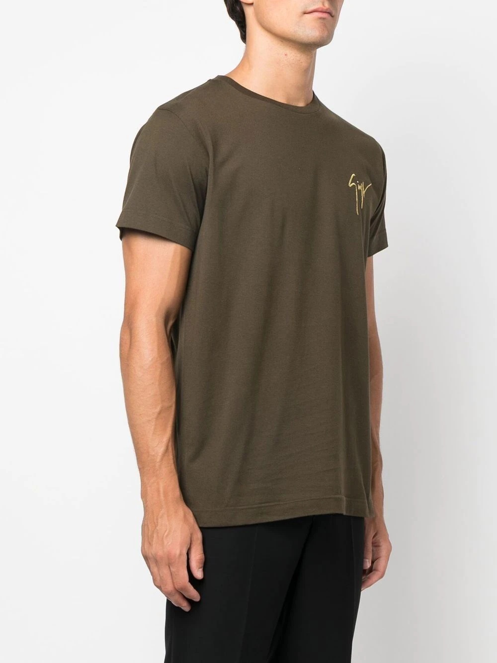 logo embroidered T-shirt - 3