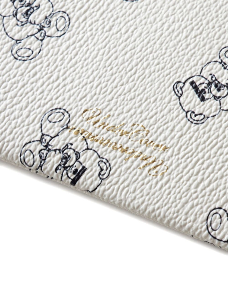 teddy-print zip-around purse 5