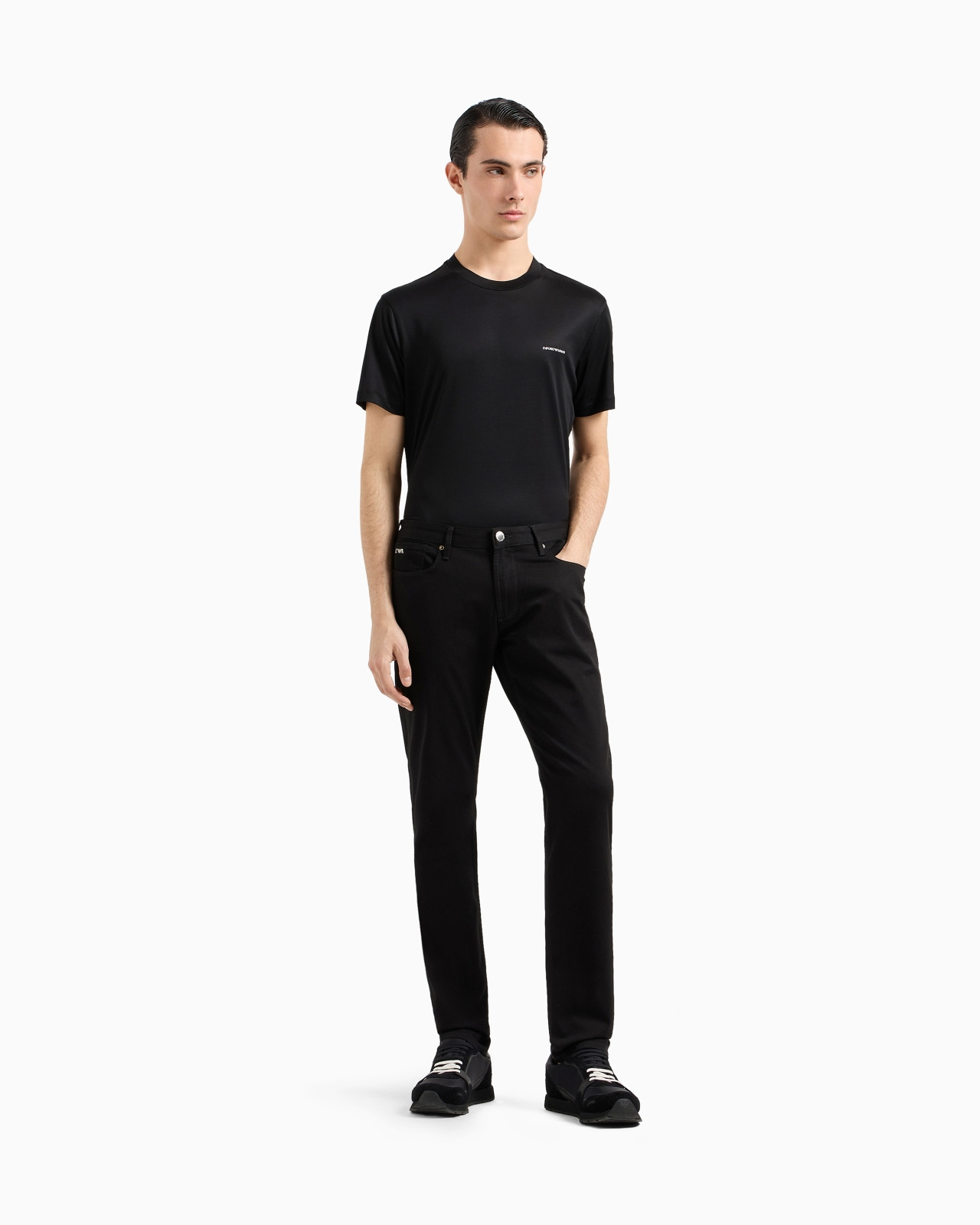 Lyocell-blend jersey T-shirt with ASV micro logo lettering - 2