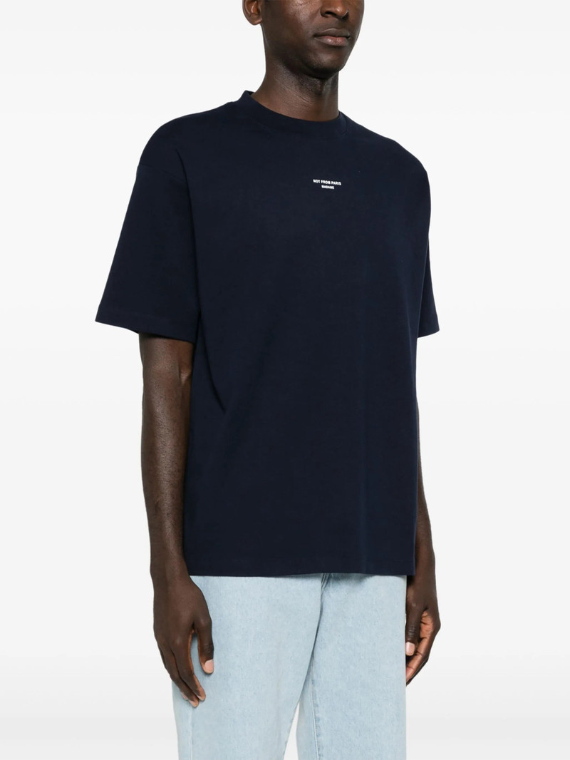 Drole De Monsieur Logo-print Cotton T-shirt - 1
