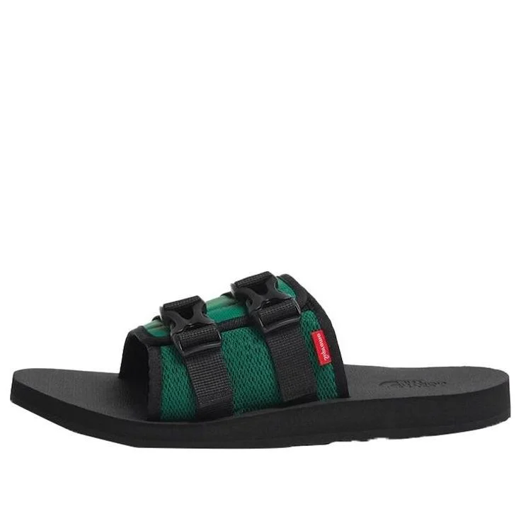 THE NORTH FACE x Supreme Trekking Base Camp Strap Slides 'Black Green' NF0A7W6N-NL1 - 1