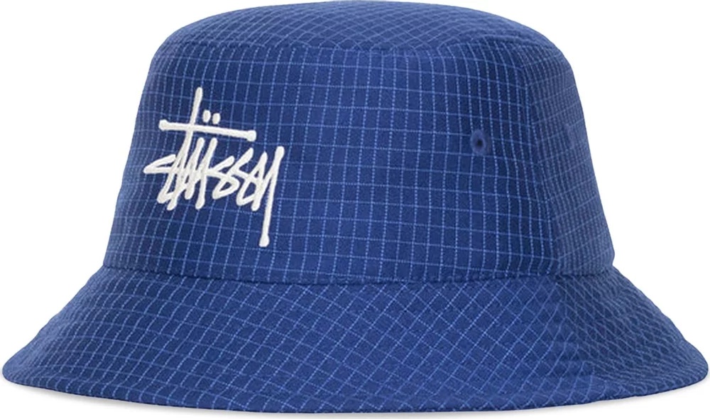 STUSSY Men Grid Basic Bucket Hat - 1