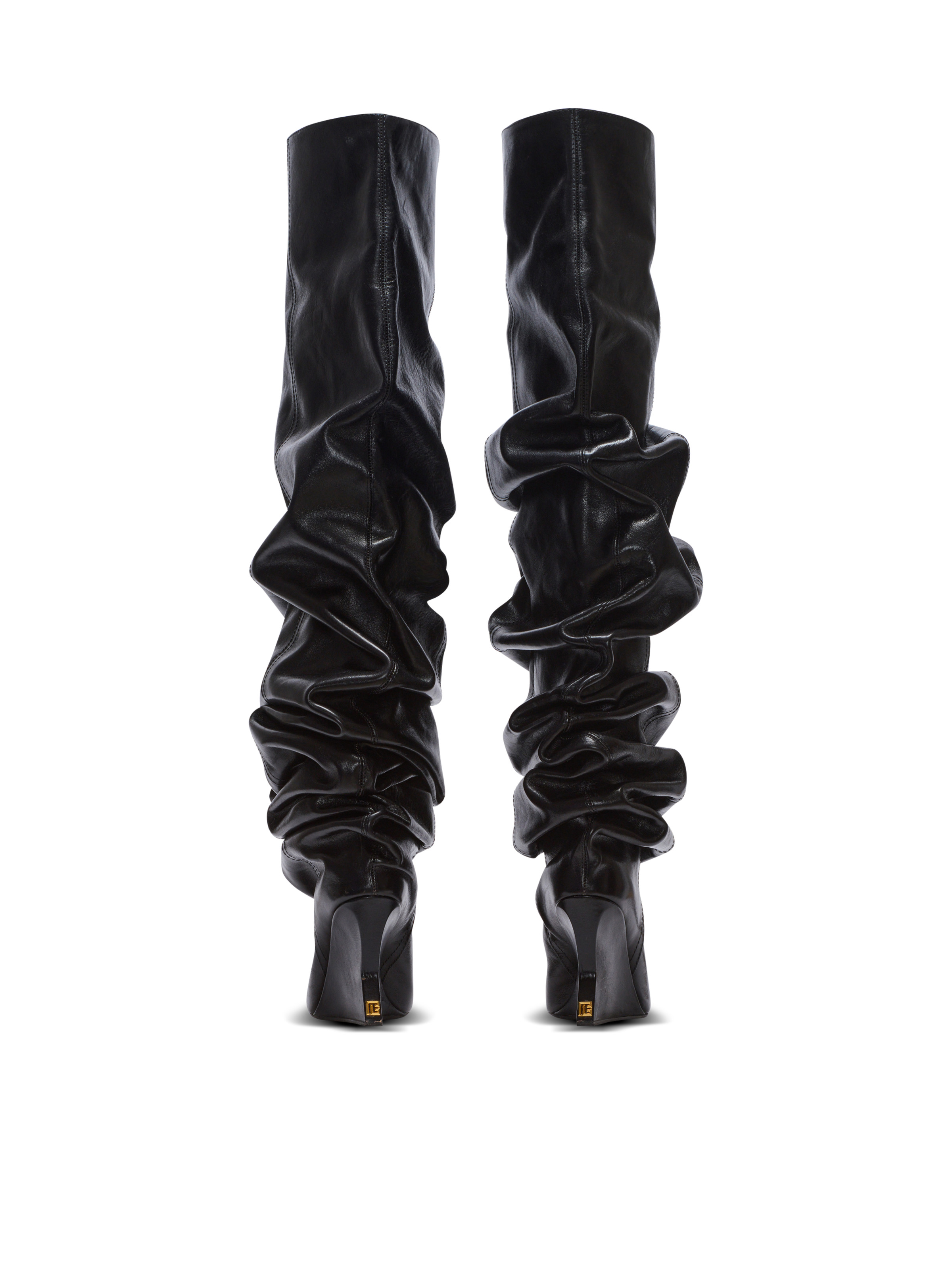 Wedge thigh-high boots - 3