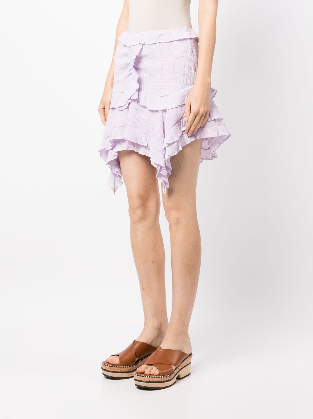 Geneva high-waisted asymmetric skirt - 3