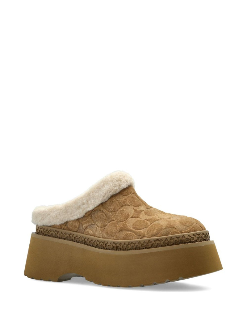 COACH monogram suede mules outlook