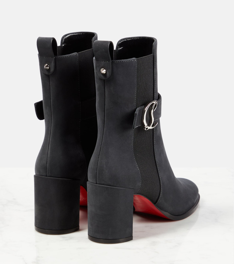 Christian Louboutin CL Chelsea Booty suede ankle boots outlook