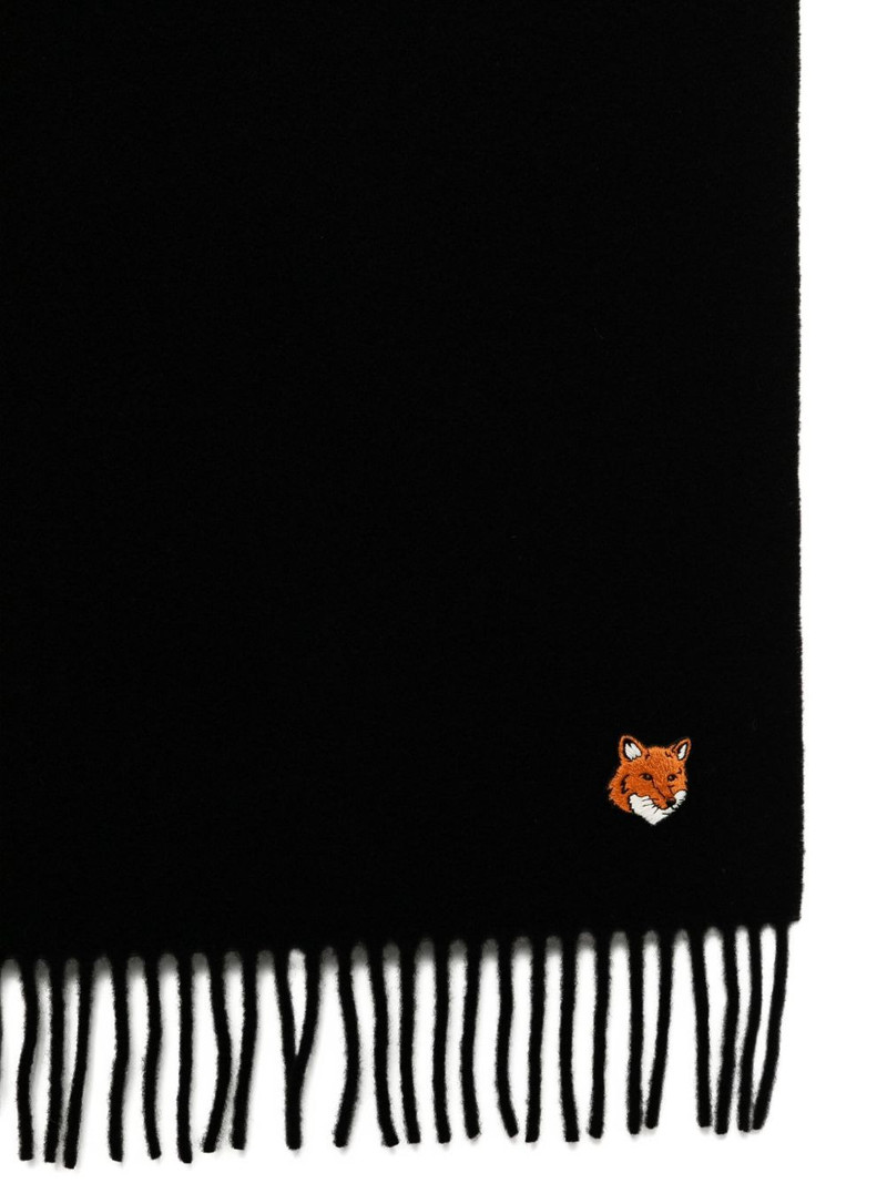 Maison Kitsuné logo-embroidered scarf outlook