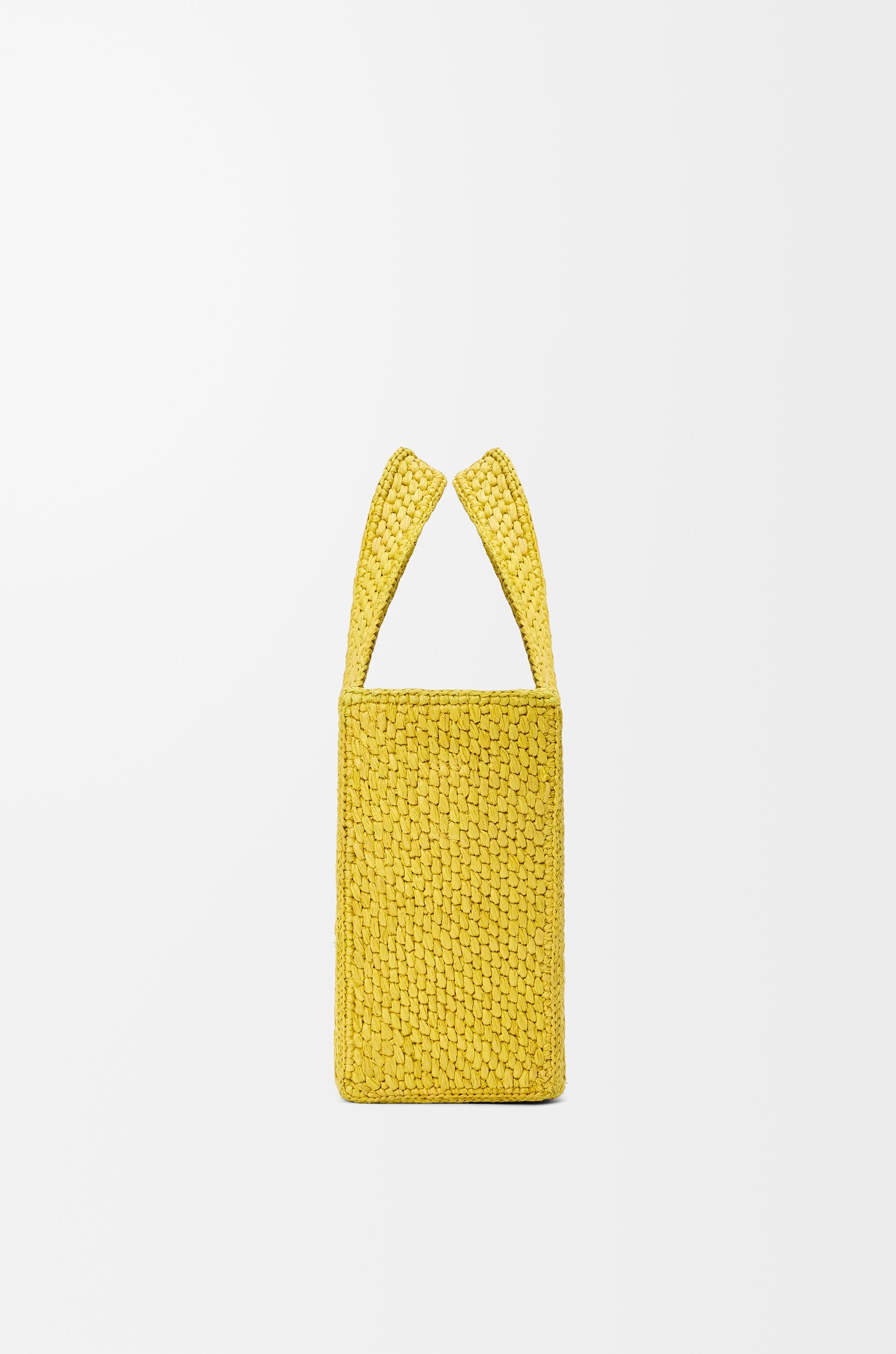 Small LOEWE Font tote in raffia - 3