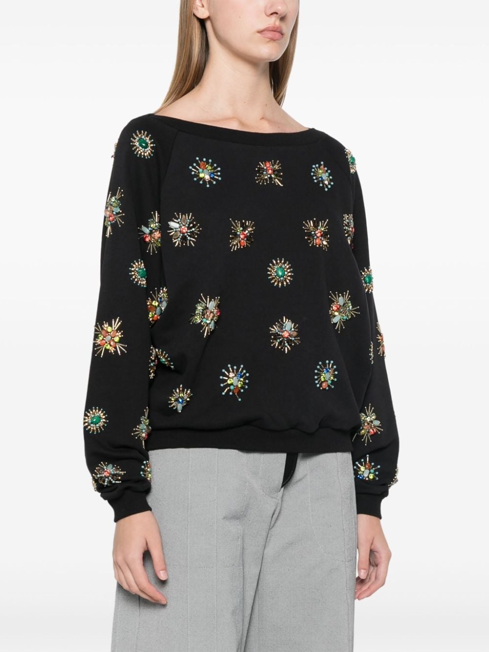 embroidered sweatshirt - 3