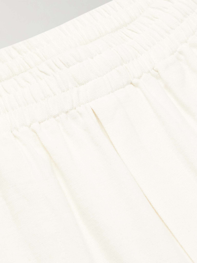 Winter Garden Straight-Leg Embroidered Cotton Shorts 3