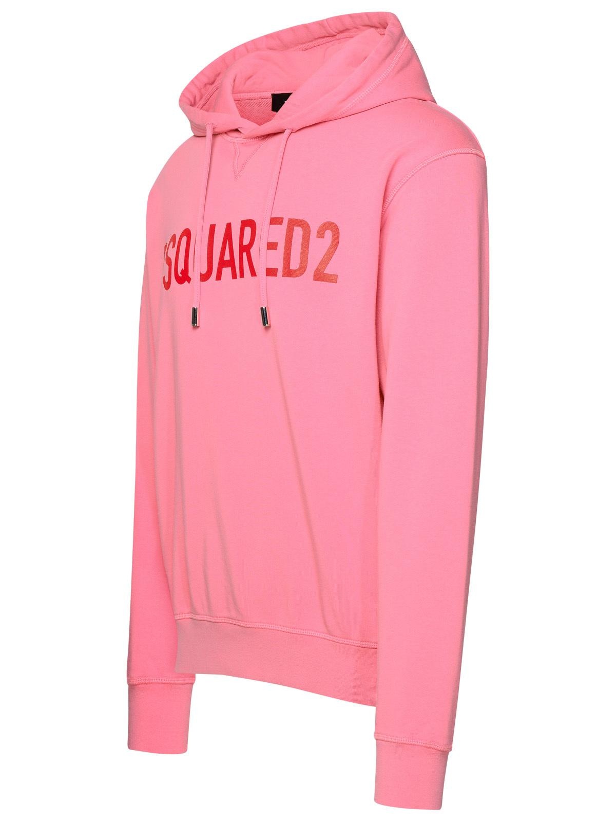 Dsquared2 Pink Cotton Hoodie - 2