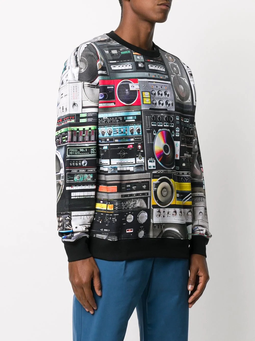 stereo-print sweatshirt - 3