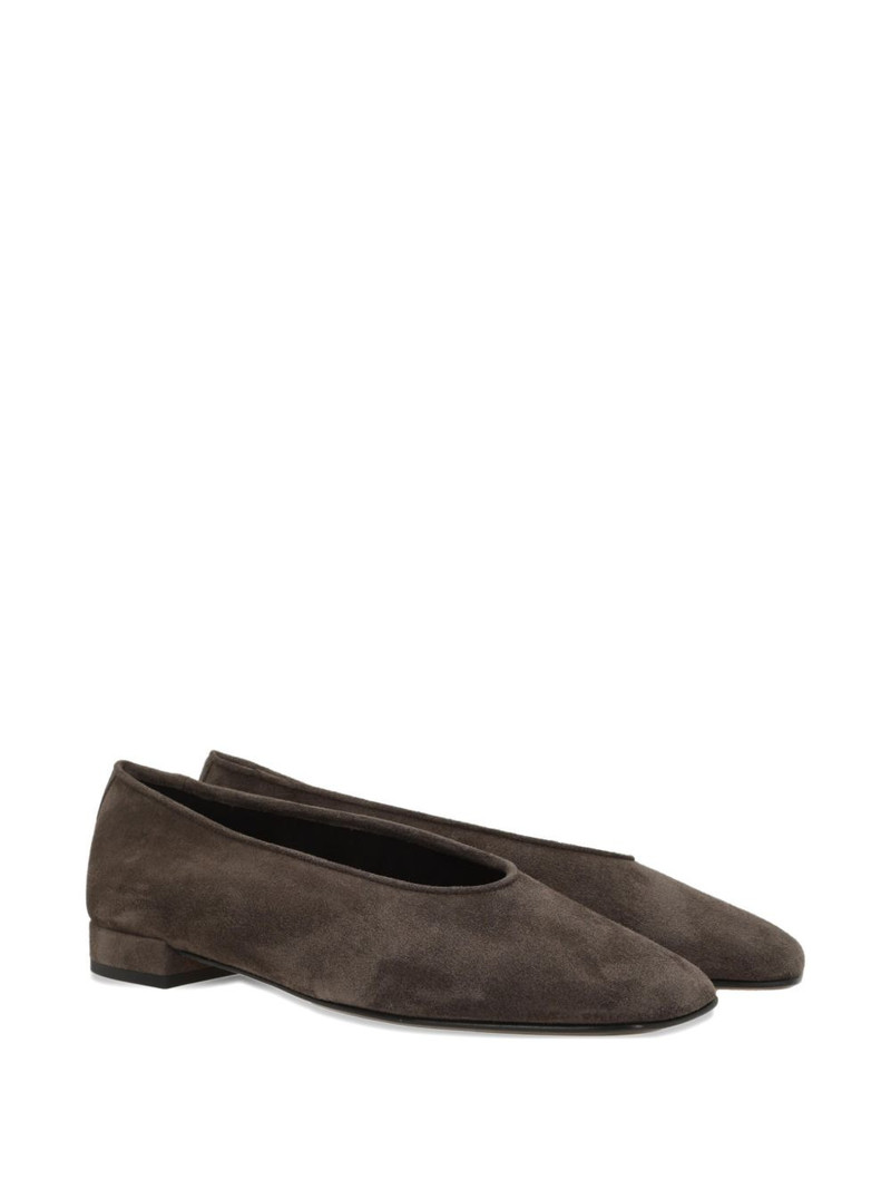 GIORGIO ARMANI suede flat pumps outlook
