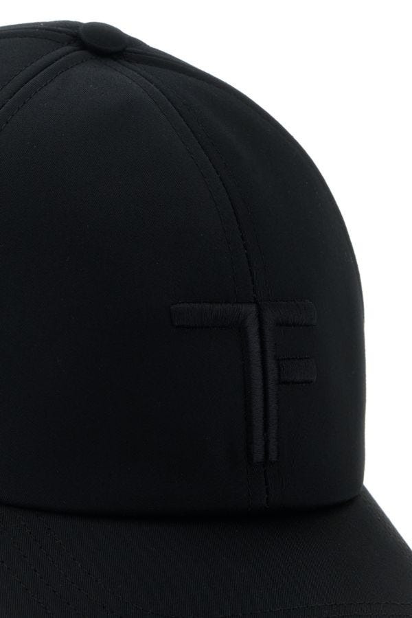 Black cotton baseball cap - 4