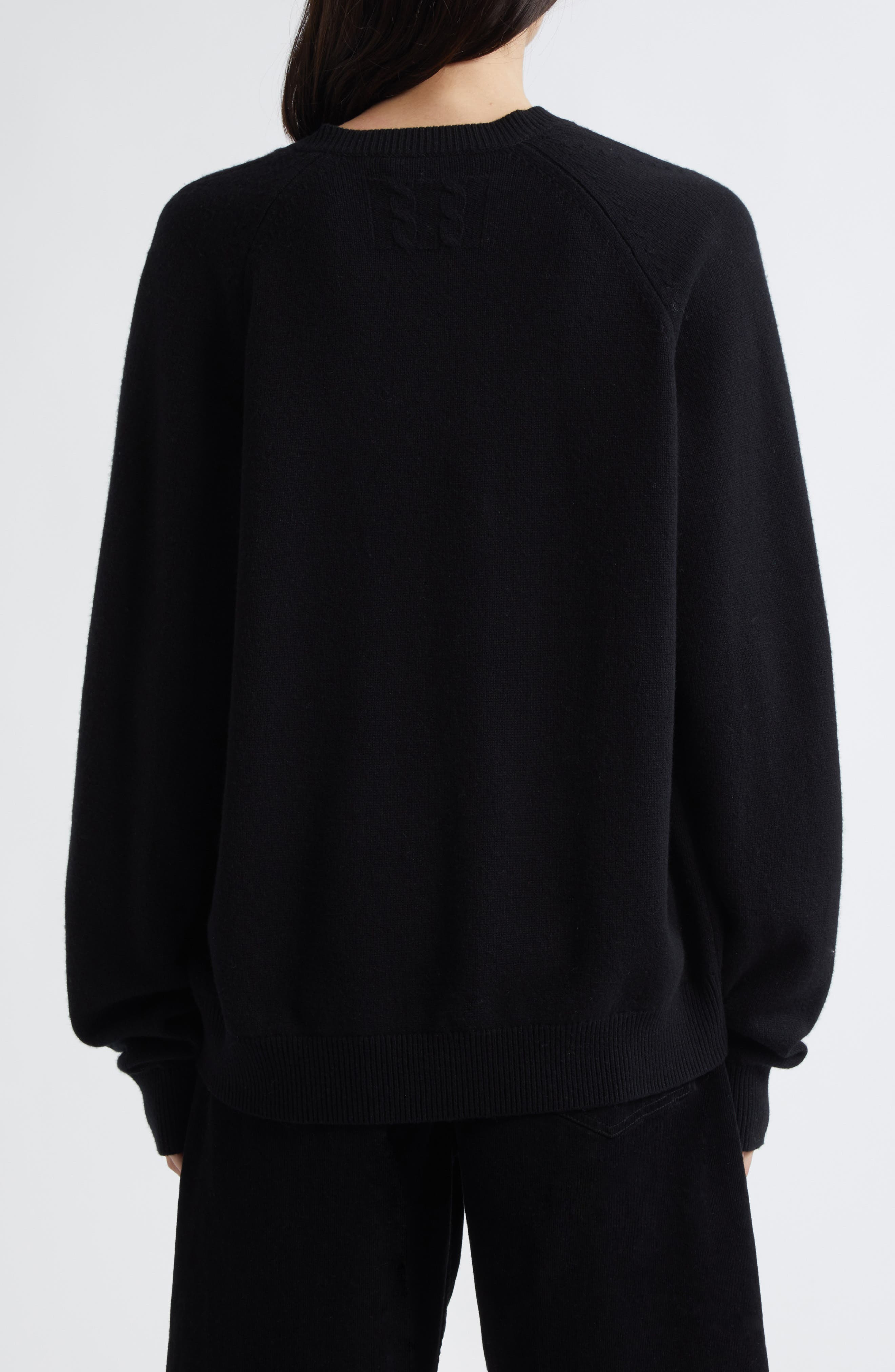 Nili Lotan Feron Cashmere V-Neck Sweater in Black at Nordstrom - 3