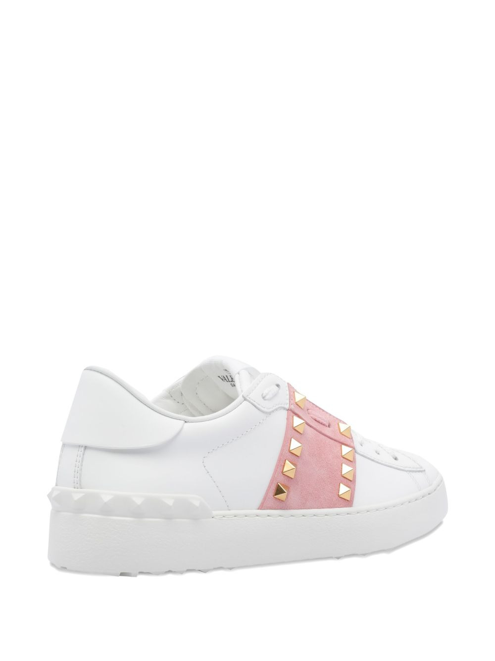 Rockstud Untitled suede-panel sneakers - 4
