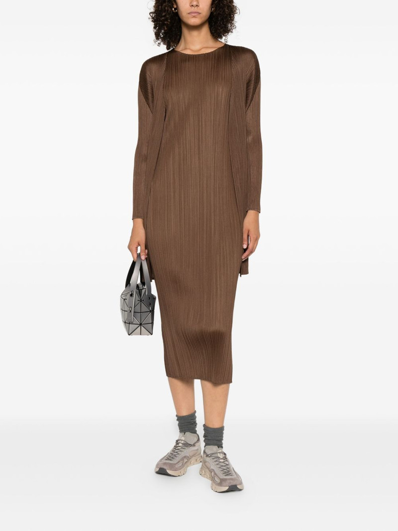 Pleats Please Issey Miyake pleated open-front coat outlook