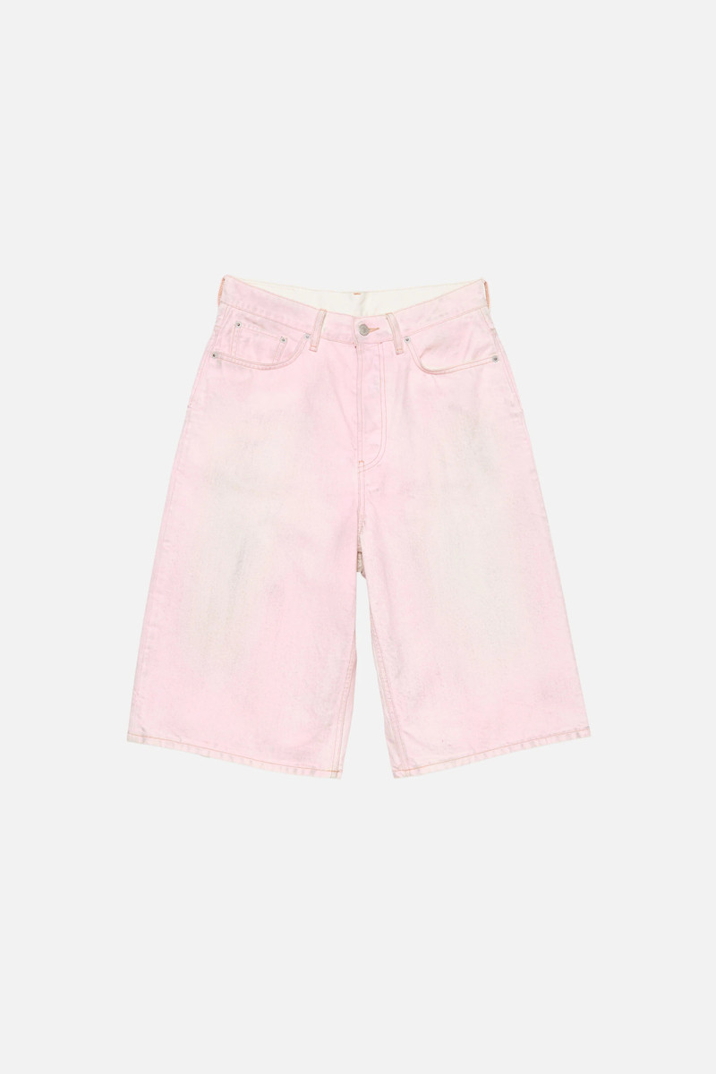 Denim shorts - Loose fit - Pale Pink 1