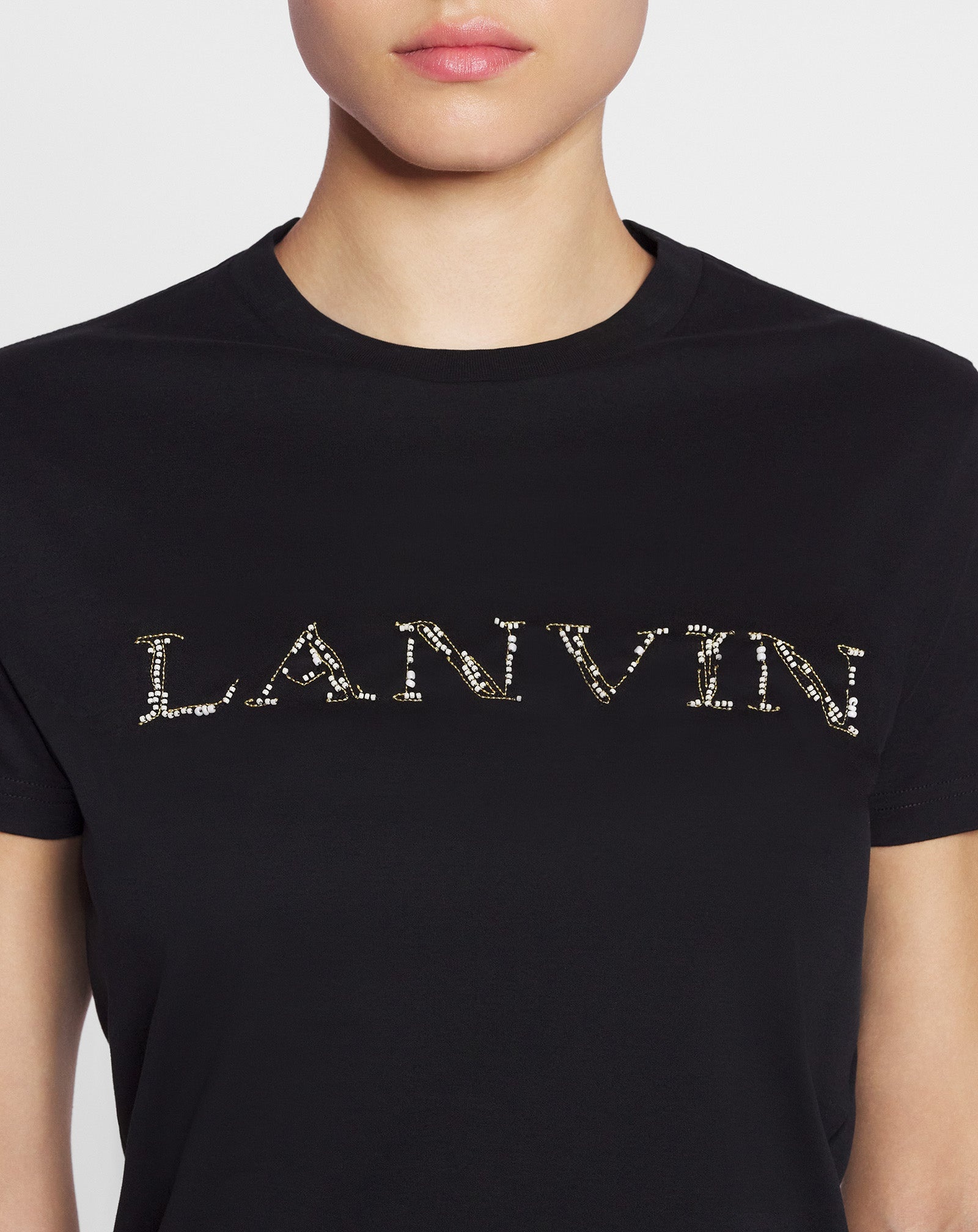 LANVIN EMBROIDERED T-SHIRT - 5
