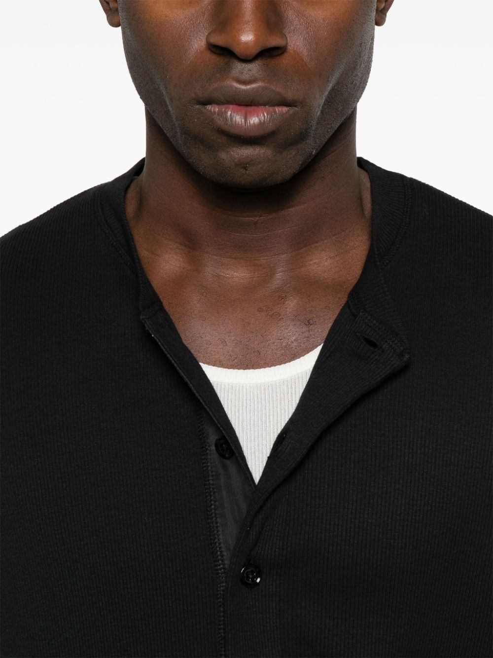 fine-ribbed T-shirt - 5