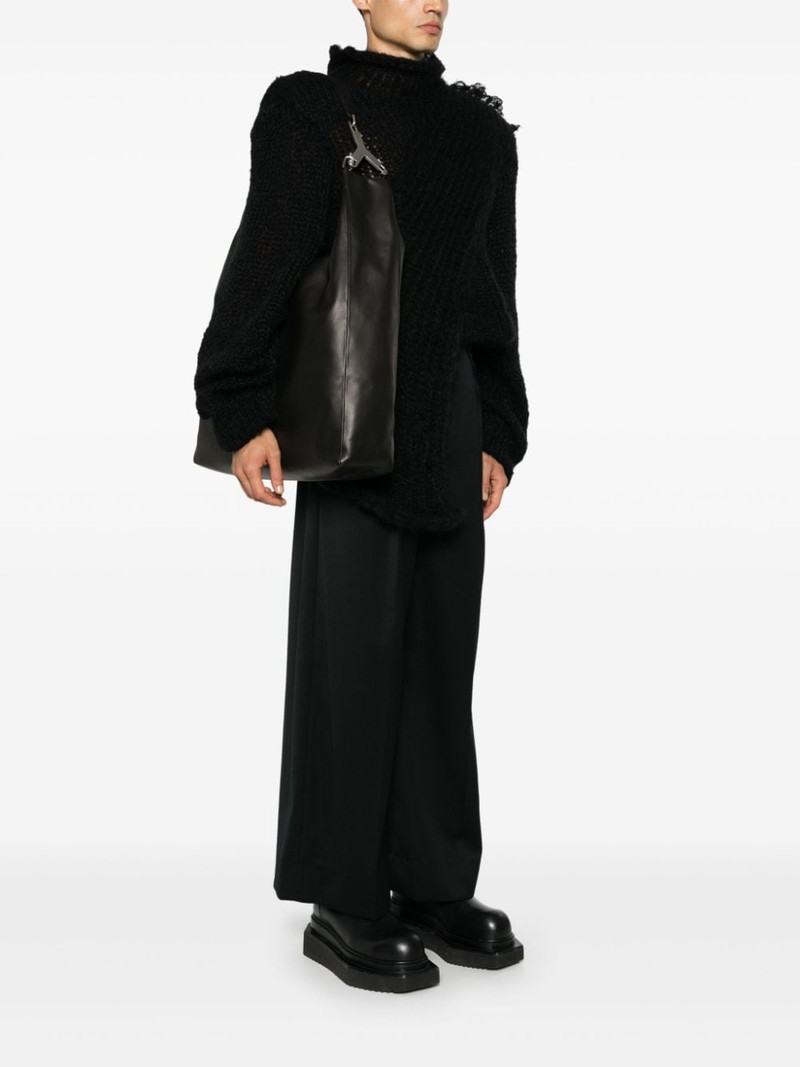 Rick Owens Cerberus leather shoulder bag outlook