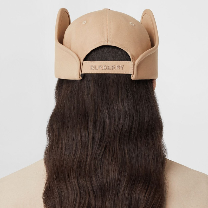 Cut-out Panel Cotton Gabardine Baseball Cap 3