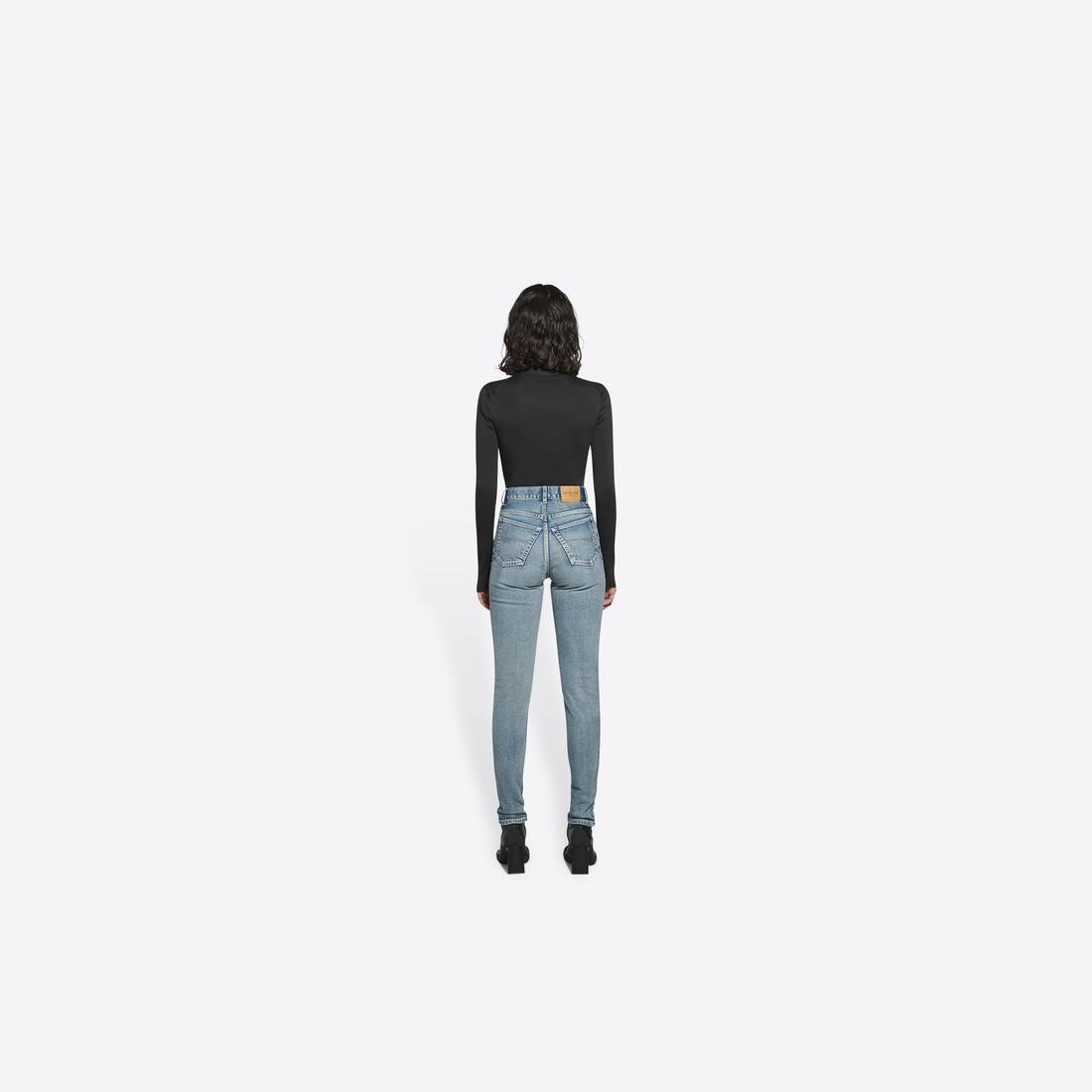 Women's Skinny Pants in Blue - 3