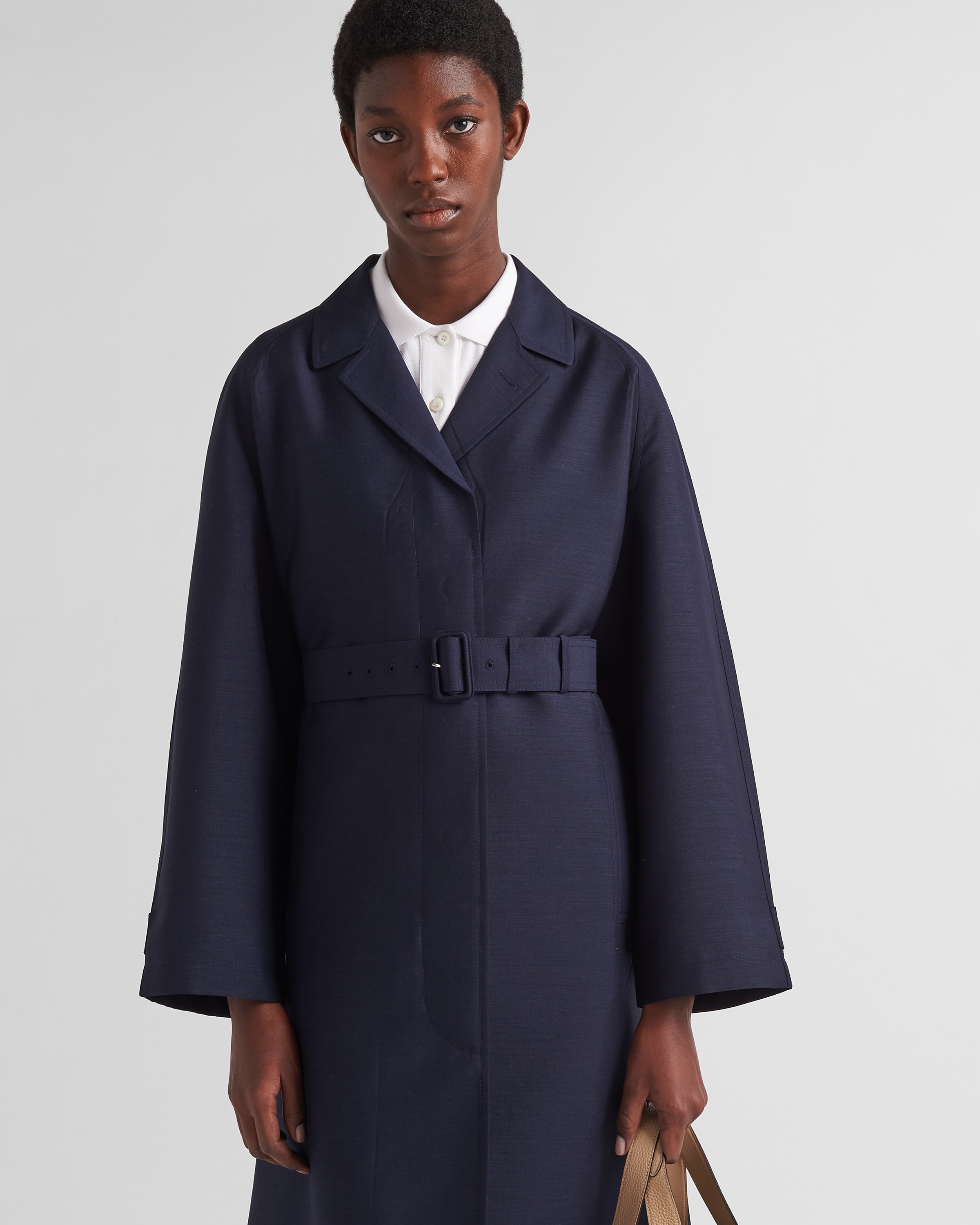 Single-breasted light mohair coat - 6