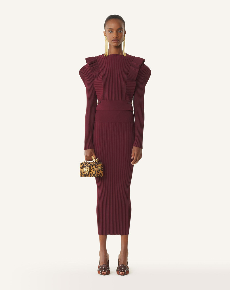 Lanvin MIDI SKIRT IN VISCOSE outlook