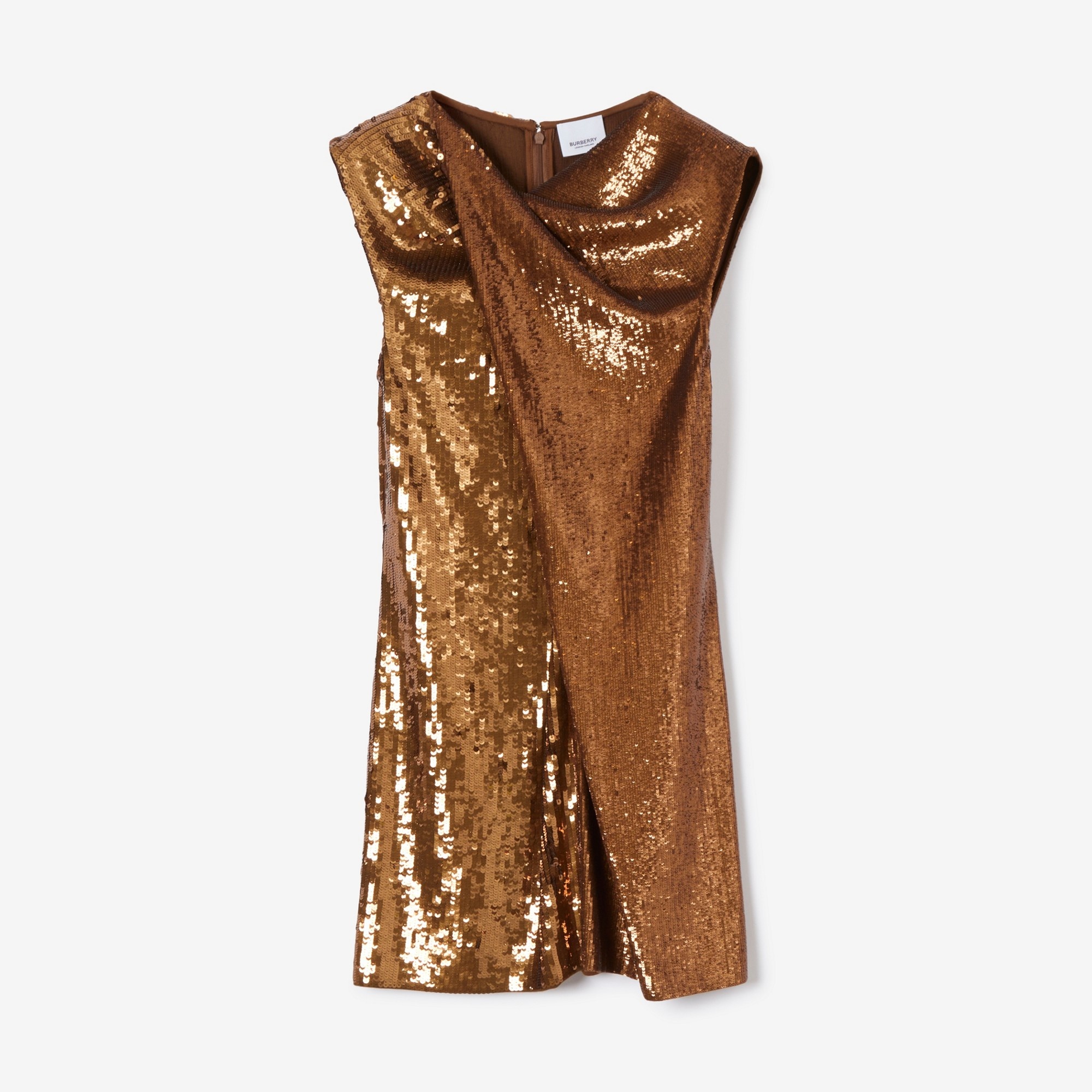 Sequinned Silk Jersey Dress - 1