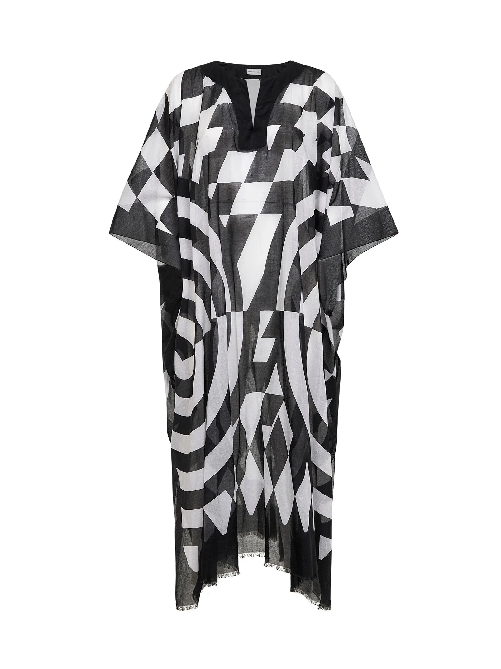 Dries Van Noten Women Printed Cotton Long Kaftan - 1