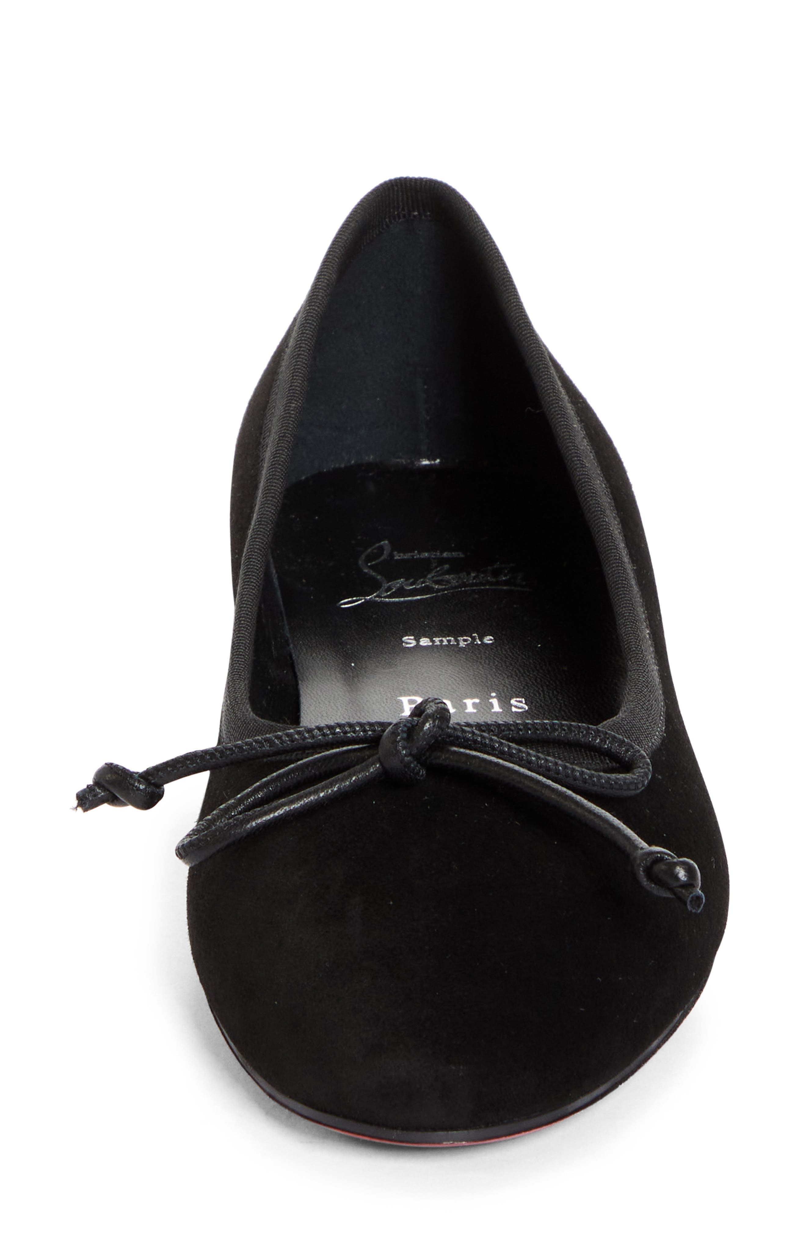 Christian Louboutin Sweetie Jane Flat in Black at Nordstrom - 4