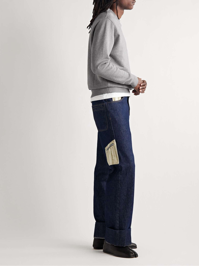 AMI Paris Logo-Embroidered Cotton-Jersey Sweatshirt outlook