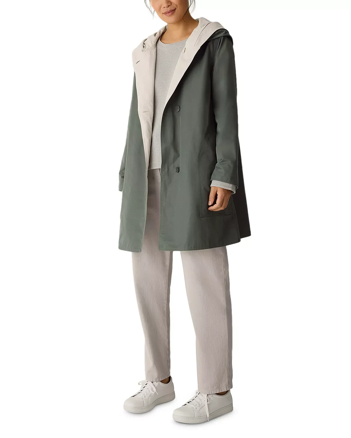 Reversible Hooded Coat - 1