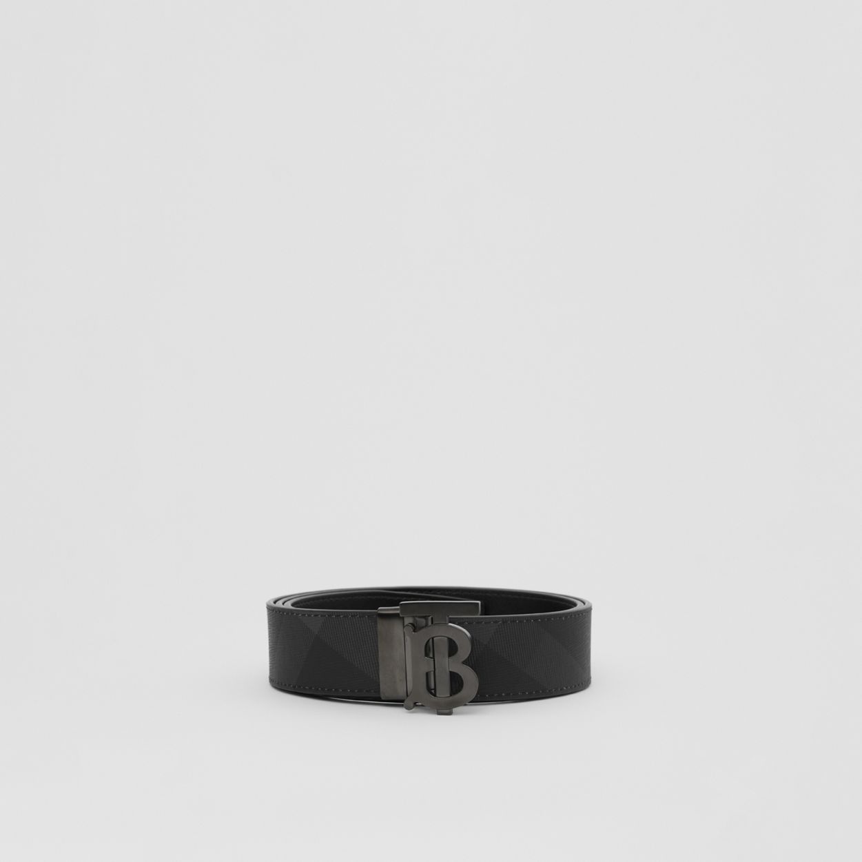 Reversible Monogram Motif London Check Belt - 7