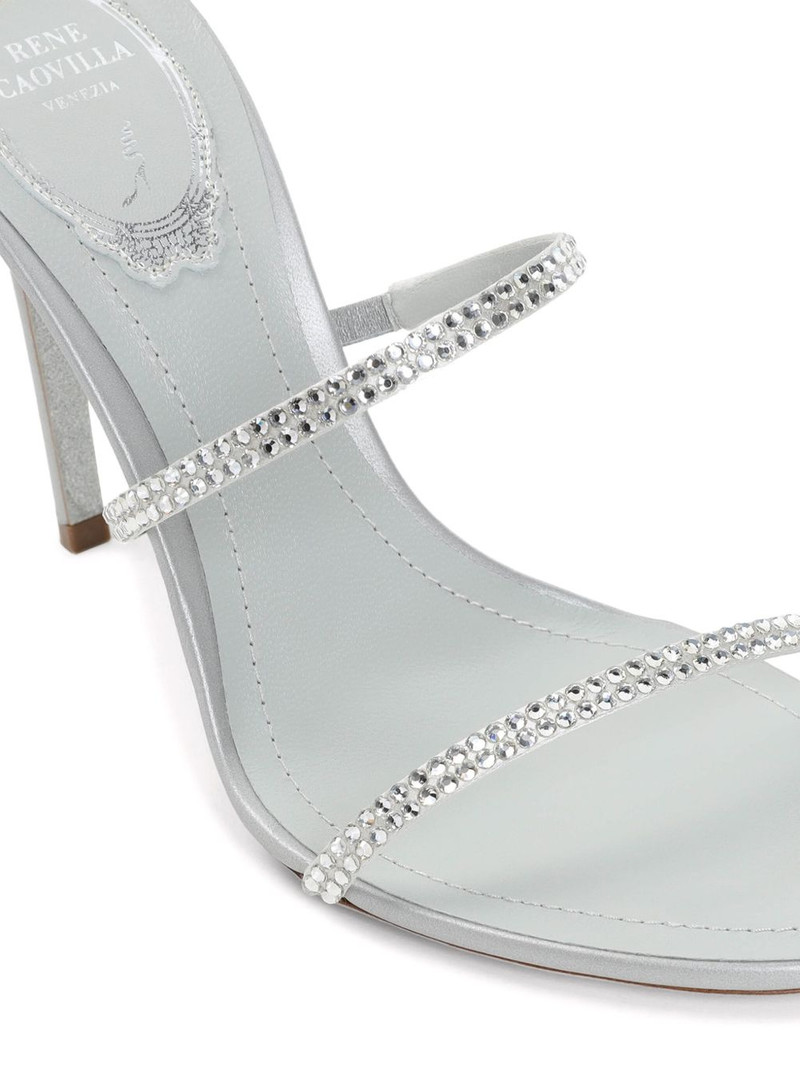 RENE CAOVILLA 105mm Cleo satin sandals outlook