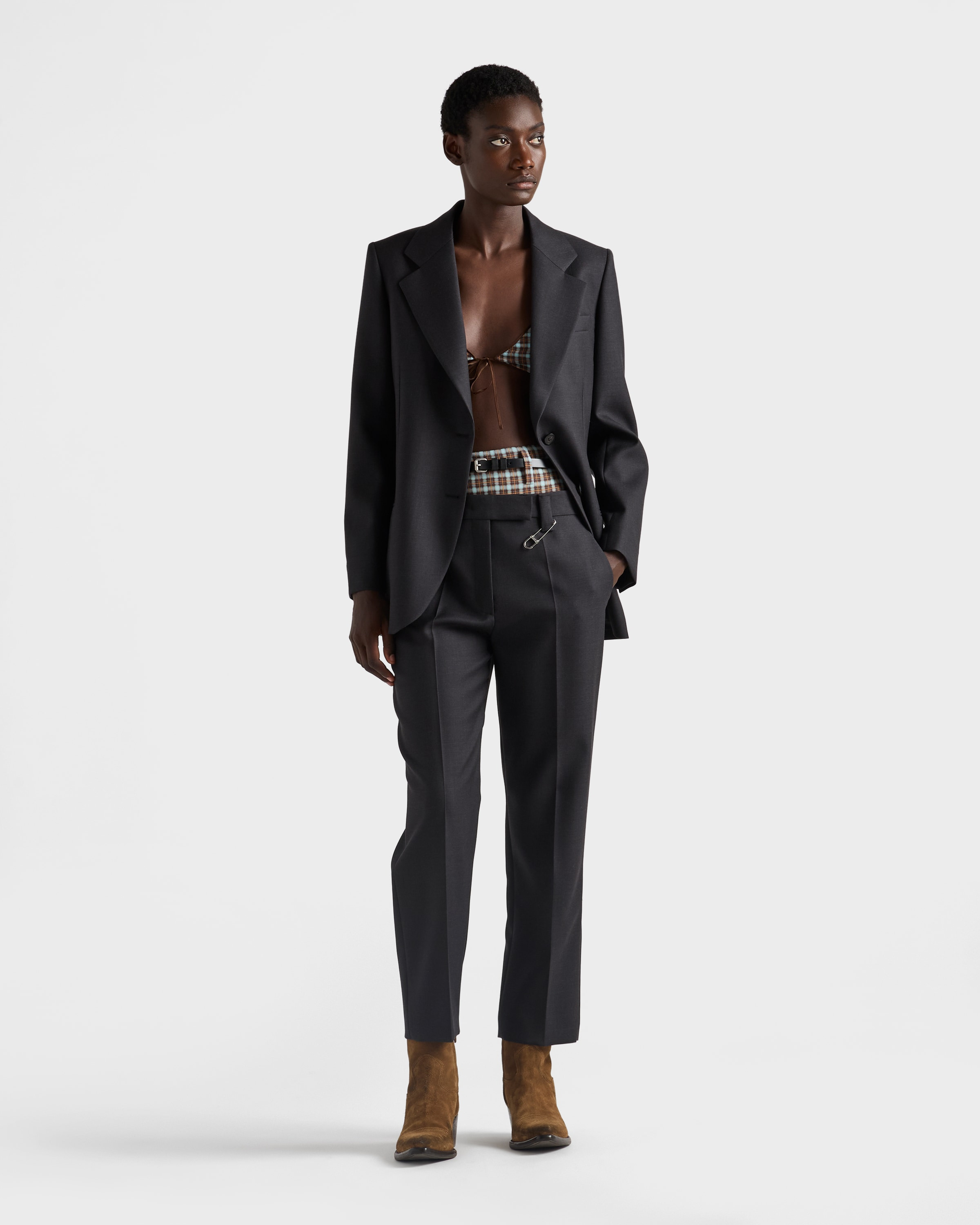 Single-breasted gabardine jacket - 2