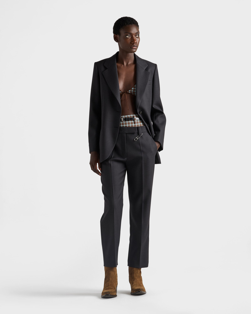 Prada Single-breasted gabardine jacket outlook